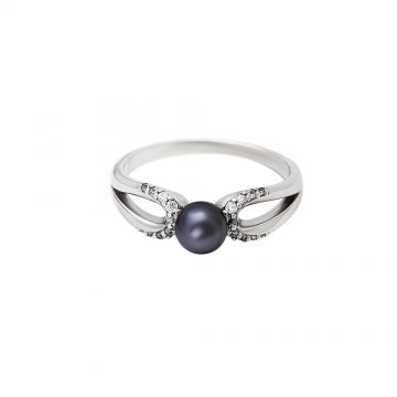 Prsten se syntetickou perlou 125-187-6656