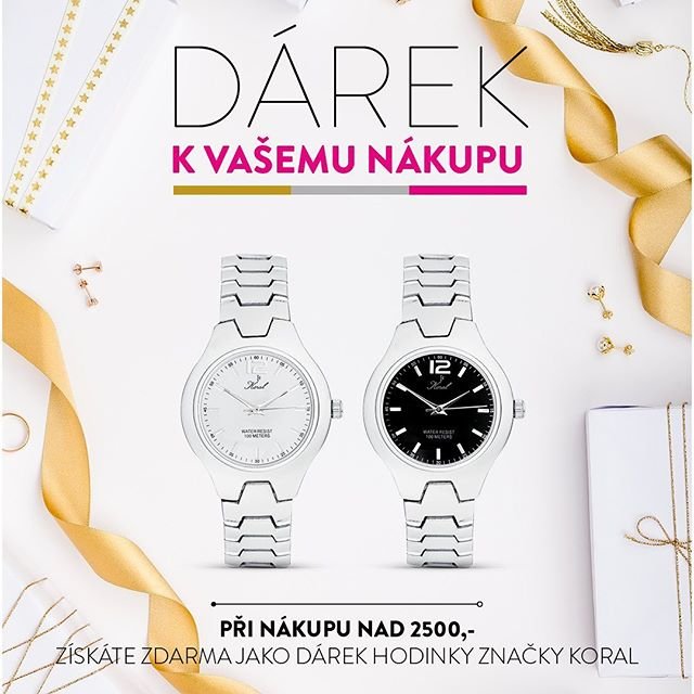 Jelikož Vám před Vánoci chceme udělat radost, rozhodli jsme se rozdávat dárky. ???? Nakupte na vybraných prodejnách nad 2 500 Kč a dostanete hodinky od značky Koral zdarma. ???? Akce platí pouze do vydání všech zásob. #perfectaccesories #koral #hodinky #klenotyaurumcz #sperkynejsouhrich #darek