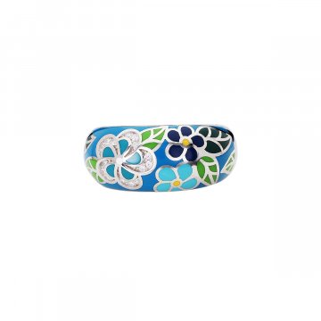 Prsten s imitací kamenů / keramika 128-636-0031