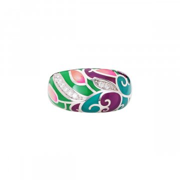 Prsten s imitací kamenů / keramika 128-636-0243