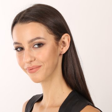 Náušnice se syntetickými kameny 236-238-YE0560