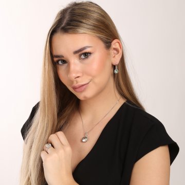 Náušnice s ametystem 334-956-GA2666