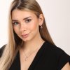 Náušnice s růženínem 334-956-RQ3272