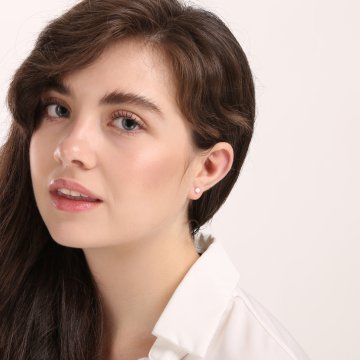 Náušnice se syntetickými opály 237-307-B03142