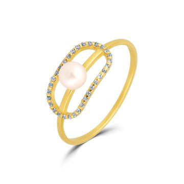 Prsten s perlou 225-501-A133