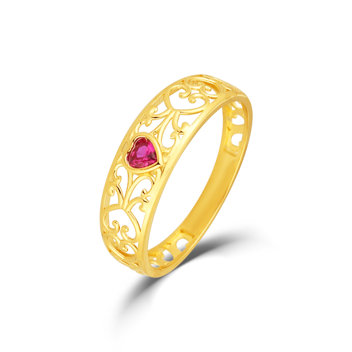 Levně Prsten se syntetickými kameny 226-578-1384 51-1.35g