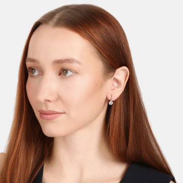 Náušnice se syntetickými kameny 136-927-100306-0000