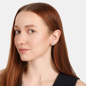 Náušnice se syntetickými kameny 136-927-101403-0000