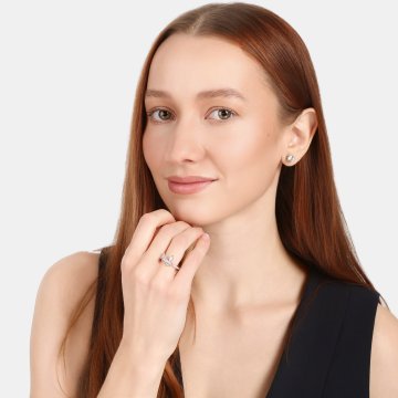 Prsten se syntetickými kameny 126-927-3368