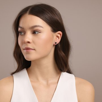 Náušnice se syntetickými kameny 236-087-S23511