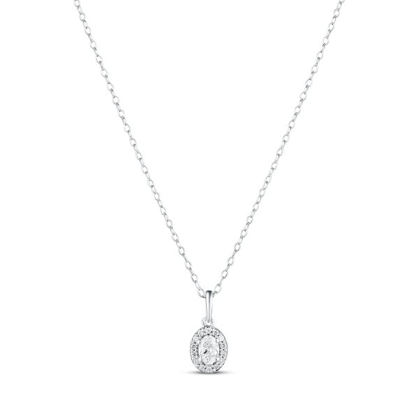 Náhrdelník s laboratorními diamanty 17L-165-173025