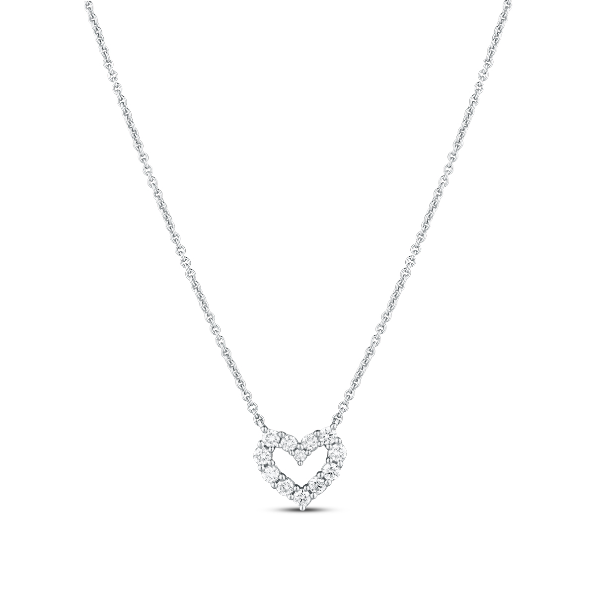 Levně Náhrdelník s laboratorními diamanty 17L-165-200033 2.00g