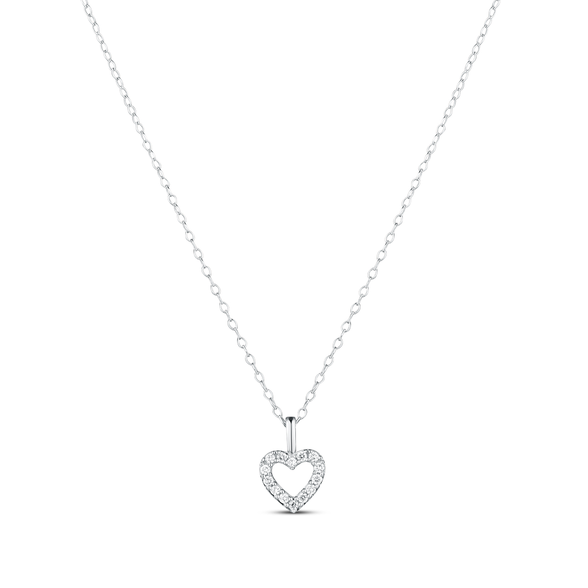 Levně Náhrdelník s laboratorními diamanty 17L-165-976015 1.30g