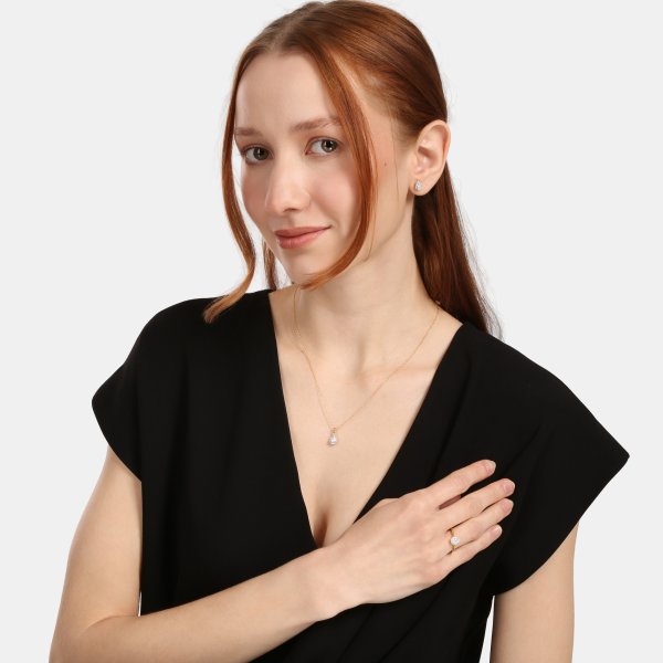 Náhrdelník s laboratorními diamanty 67L-165-175025