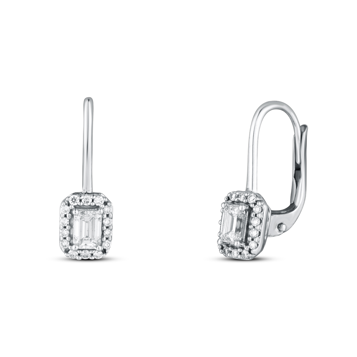 Levně Náušnice s laboratorními diamanty 13L-165-383050 1.60g