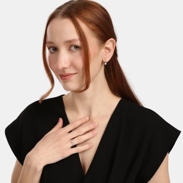 Náušnice  s laboratorními diamanty 13L-165-5030PA