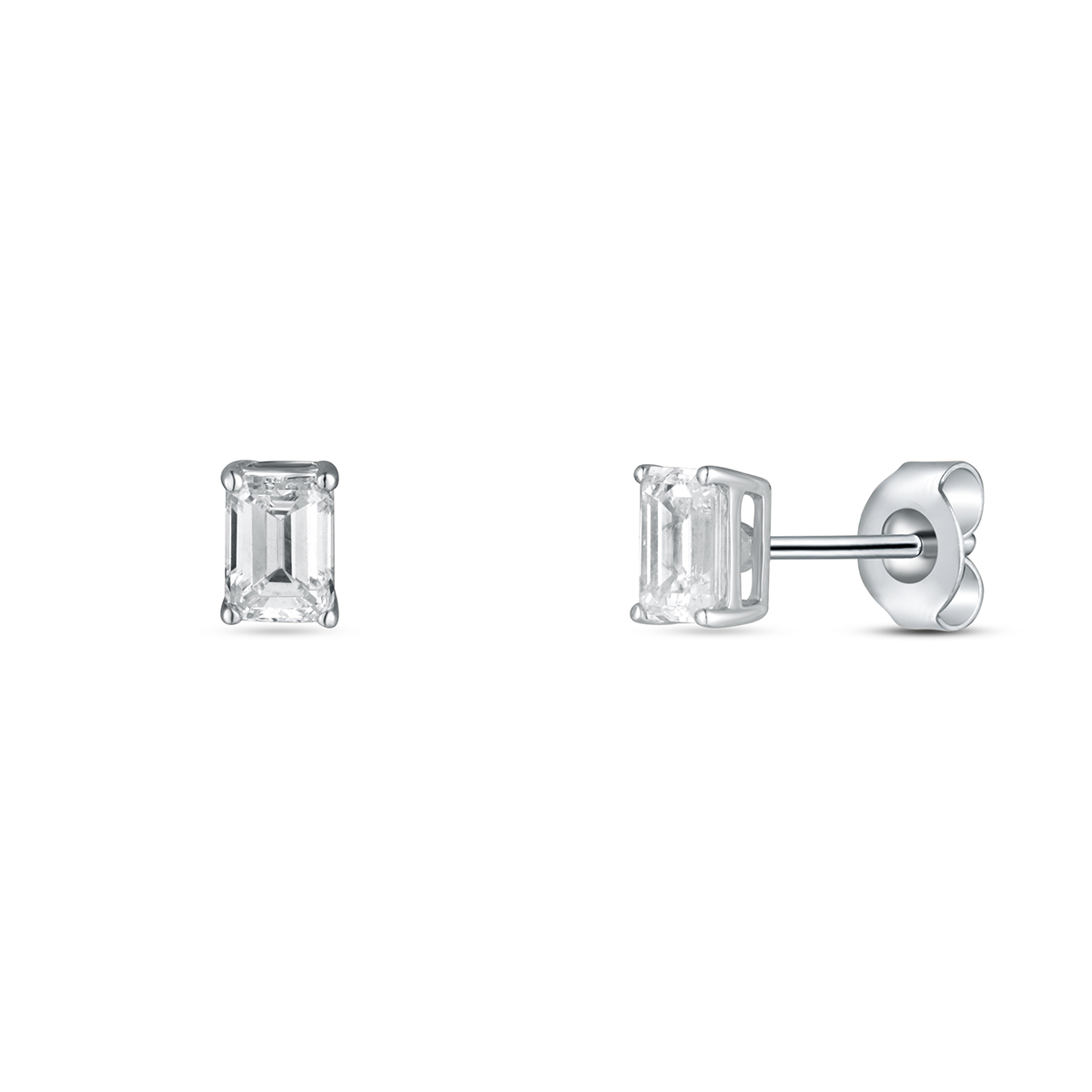 Levně Náušnice s laboratorními diamanty 13L-166-1050PU 0.91g
