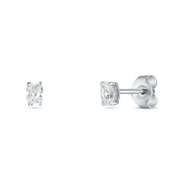 Náušnice  s laboratorními diamanty 13L-166-2020PU