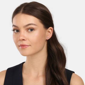 Náušnice  s laboratorními diamanty 13L-166-2020PU