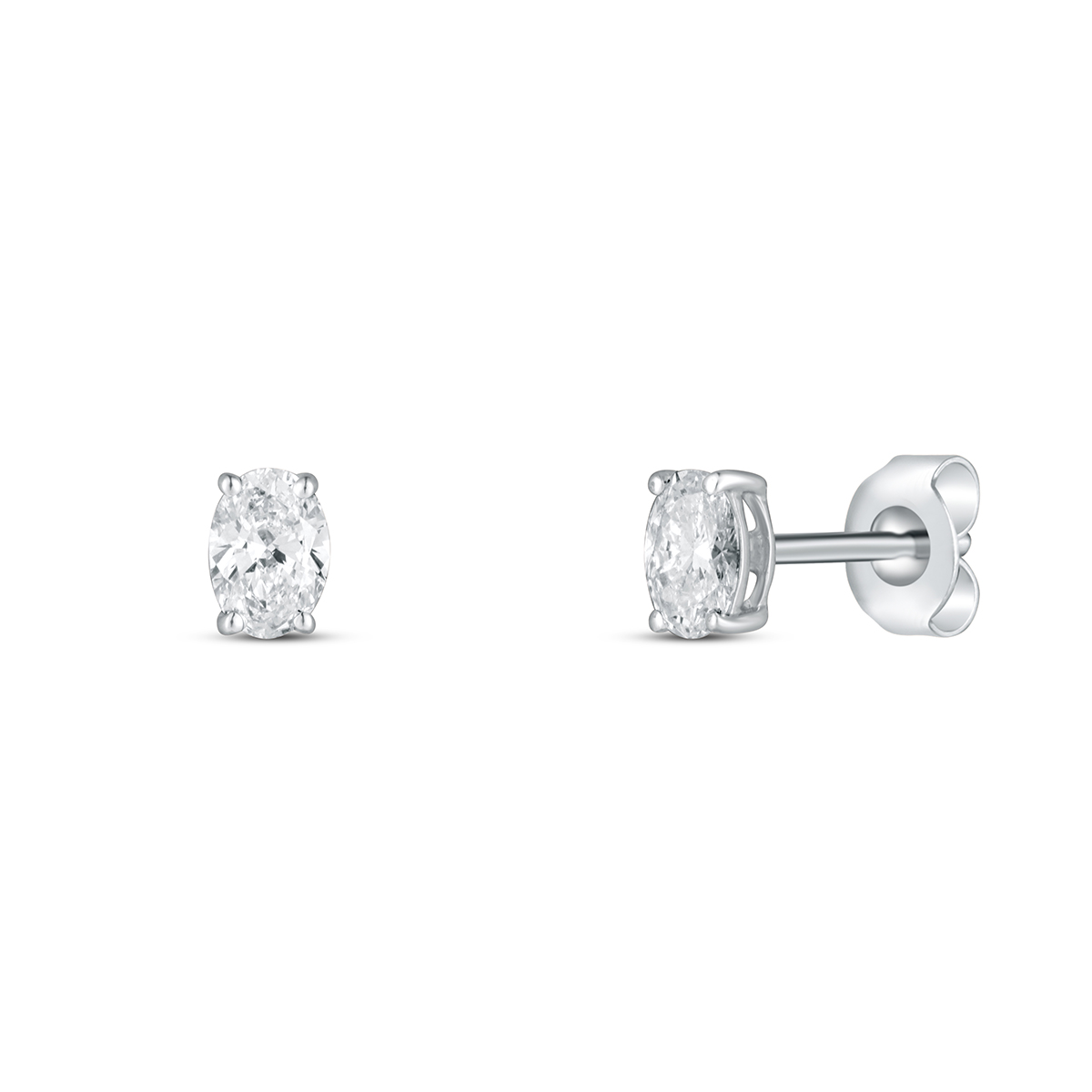 Levně Náušnice s laboratorními diamanty 13L-166-2030PU 0.74g