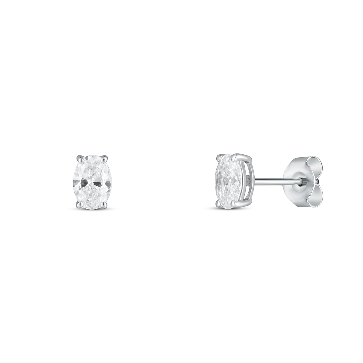 Levně Náušnice s laboratorními diamanty 13L-166-2050PU 0.93g