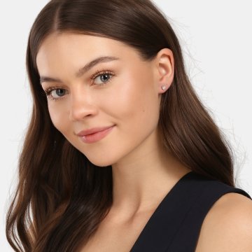 Náušnice  s laboratorními diamanty 13L-166-3025PU