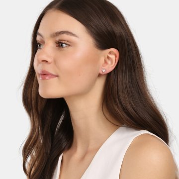 Náušnice  s laboratorními diamanty 13L-166-3040PU