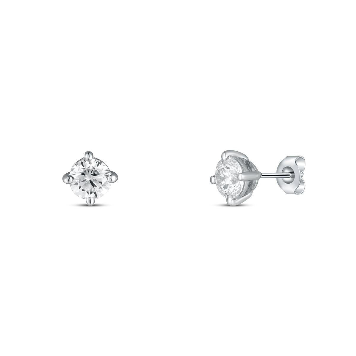 Levně Náušnice s laboratorními diamanty 13L-166-4001PU 1.74g