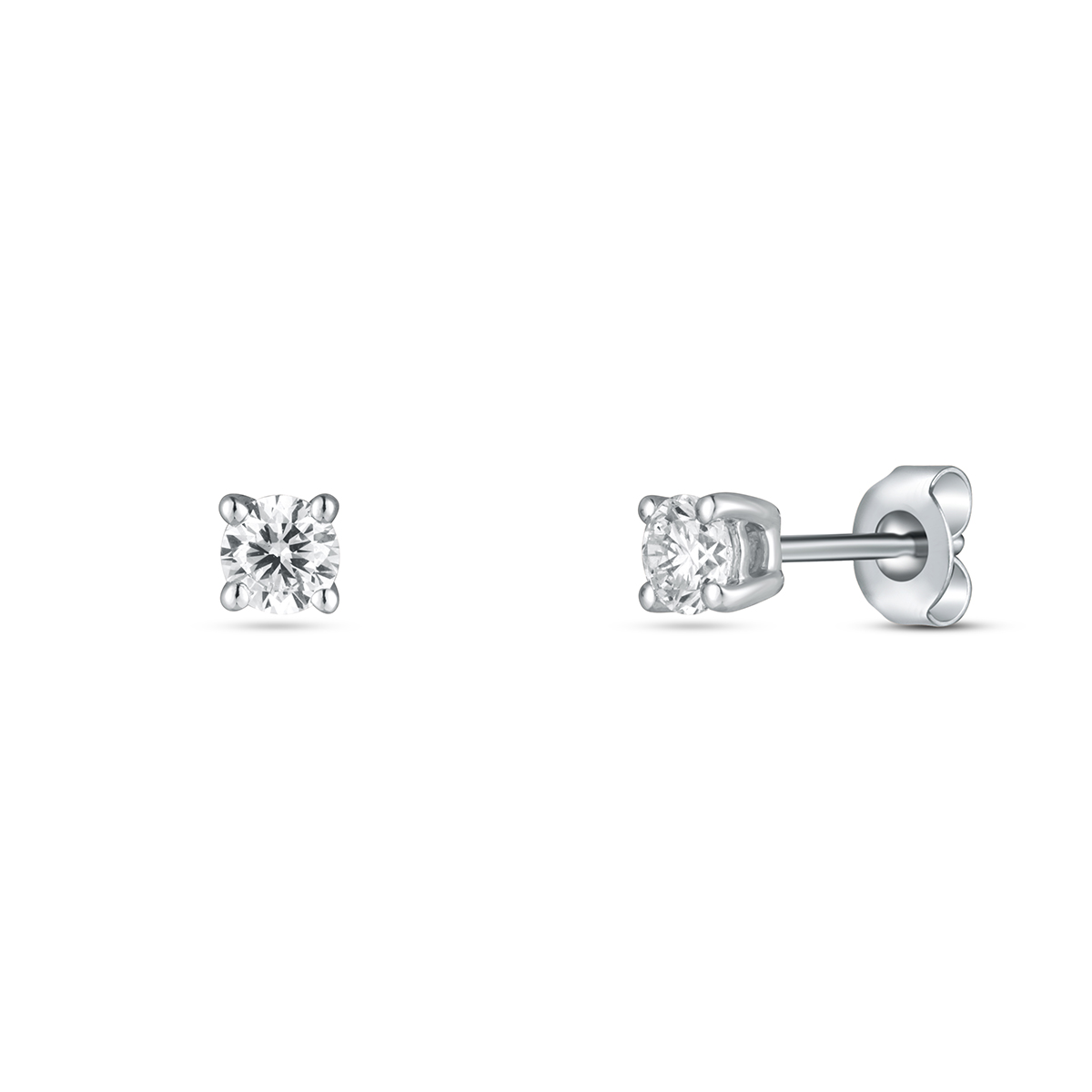 Levně Náušnice s laboratorními diamanty 13L-166-4030PU 0.94g