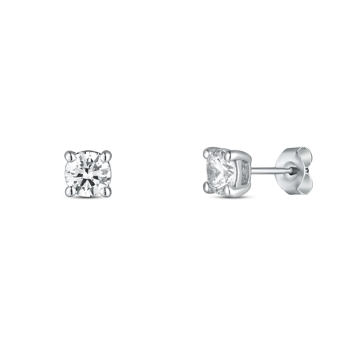 Levně Náušnice s laboratorními diamanty 13L-166-4070PU 1.46g