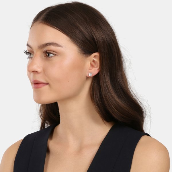Náušnice  s laboratorními diamanty 13L-166-6001PU