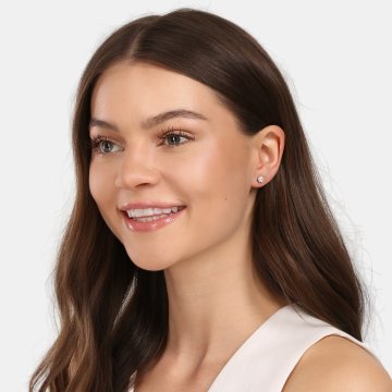 Náušnice  s laboratorními diamanty 13L-166-6040PU