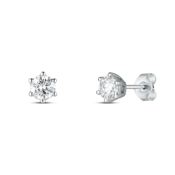 Náušnice  s laboratorními diamanty 13L-166-6050PU