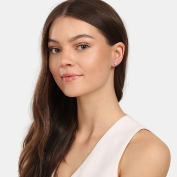 Náušnice  s laboratorními diamanty 13L-166-6050PU