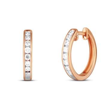 Náušnice s laboratorními diamanty 43L-165-974050