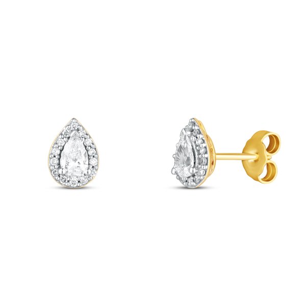 Náušnice s laboratorními diamanty 63L-165-176050