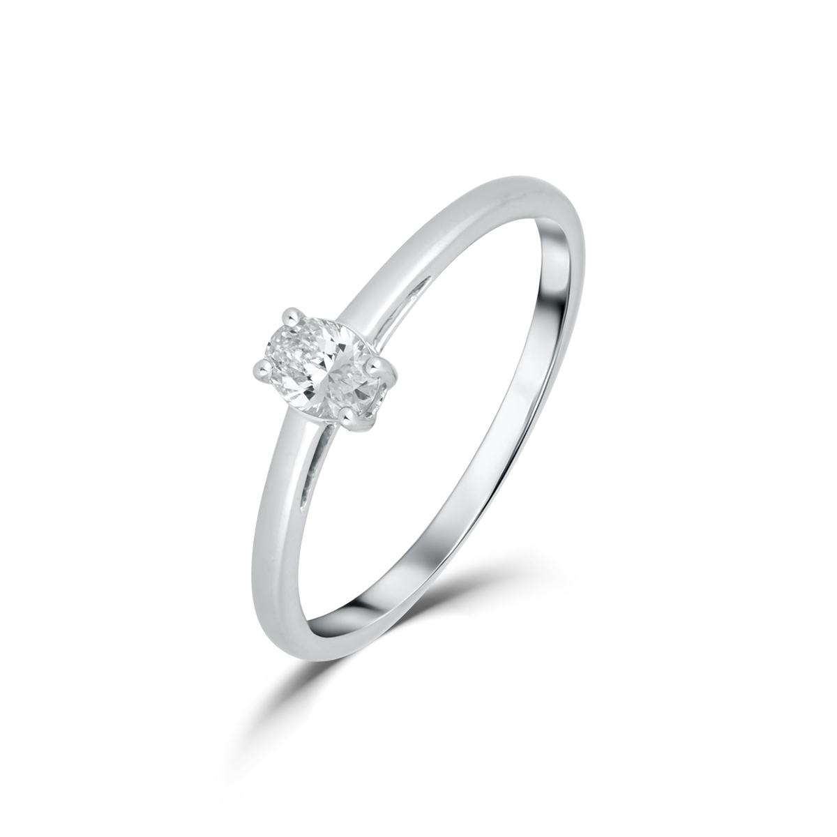 Levně Prsten s laboratorními diamanty 12L-166-2020 51-1.05g