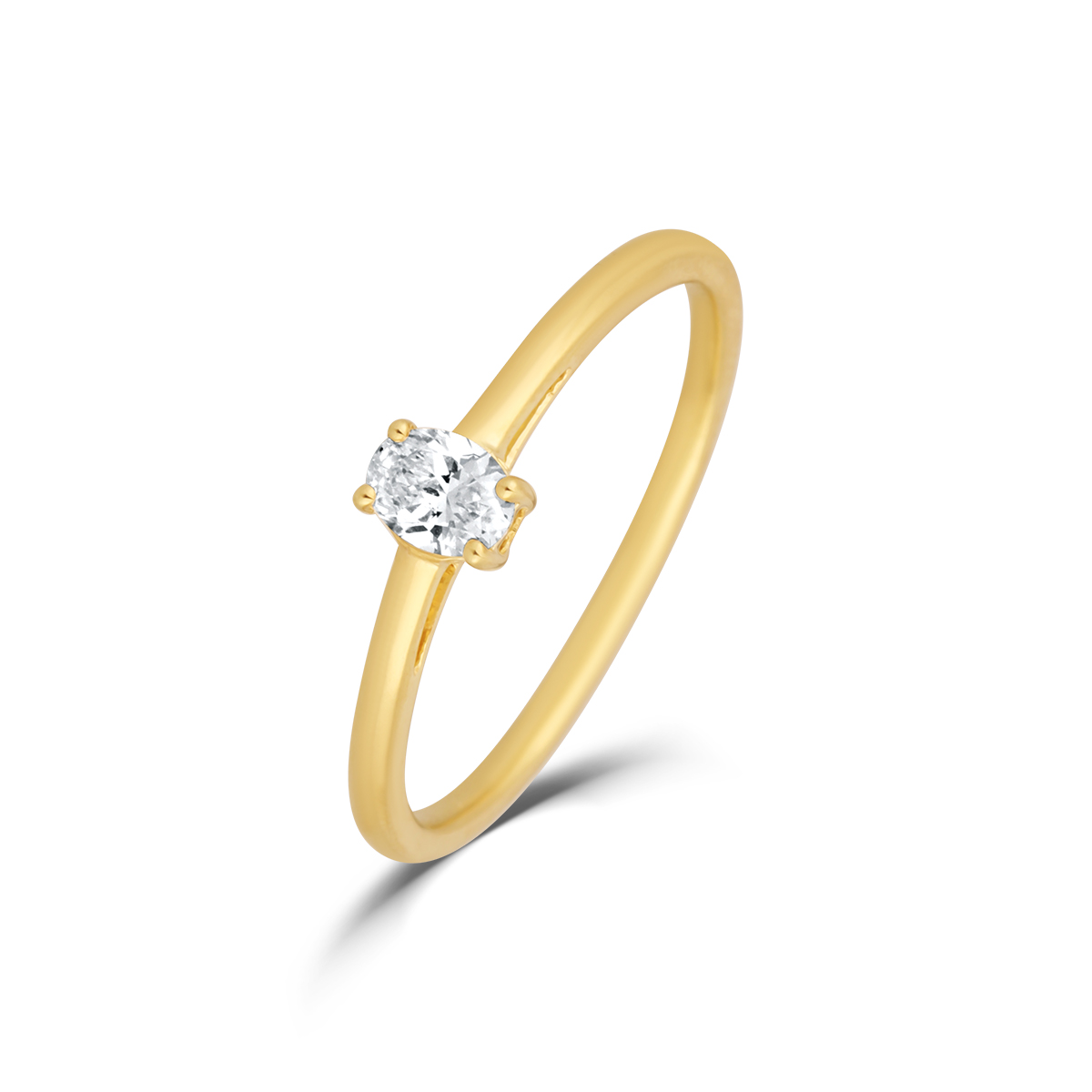 Levně Prsten s laboratorními diamanty 62L-166-2020 52-1.09g