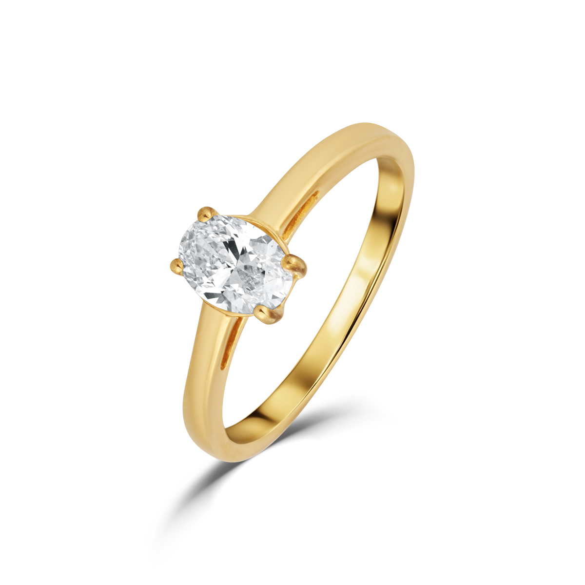 Levně Prsten s laboratorními diamanty 62L-166-2050 51-1.60g