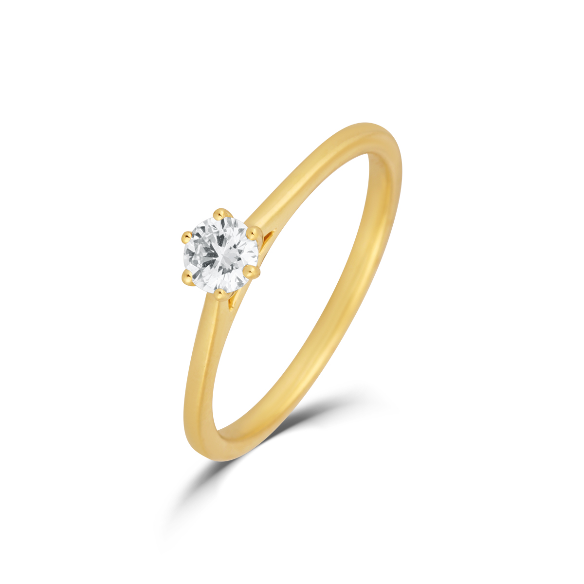 Levně Prsten s laboratorními diamanty 62L-166-6030 50-1.20g