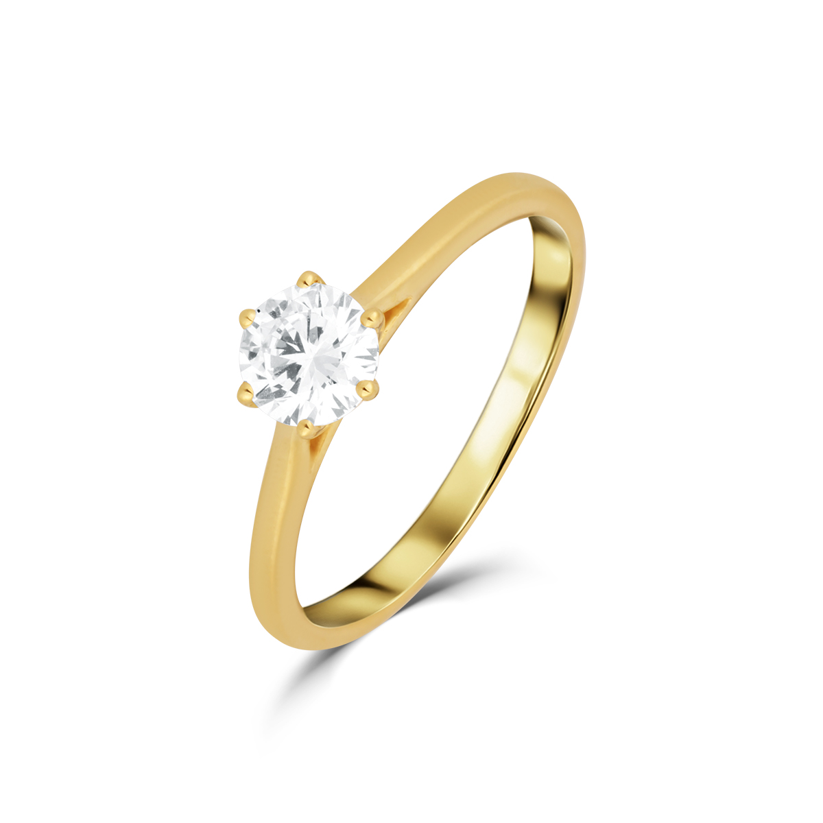 Levně Prsten s laboratorními diamanty 62L-166-6040 52-1.66g