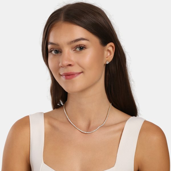 Náhrdelník s laboratorními diamanty 67L-166-700940
