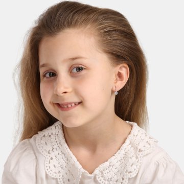 Náušnice dětské s kamenem 333-323-070504