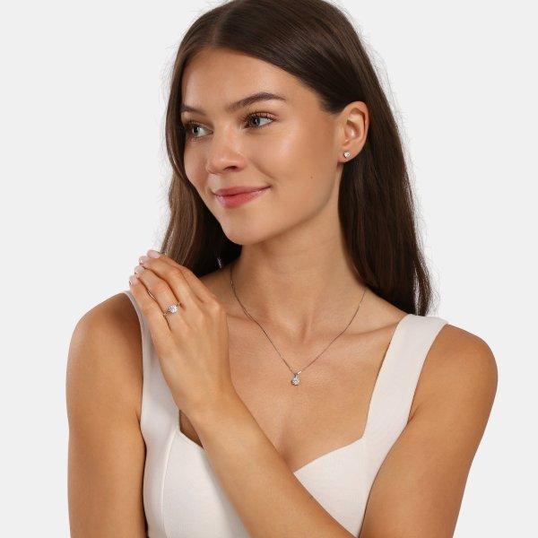 Náušnice s laboratorními diamanty 33L-170-PU0019