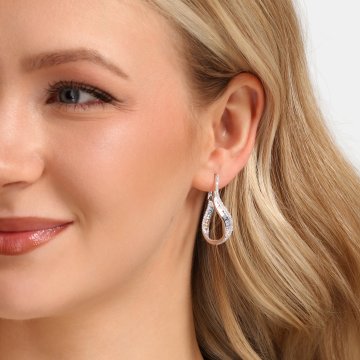 Náušnice se syntetickými kameny 136-625-OR1299-0000