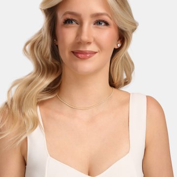 Náhrdelník se syntetickými kameny 676-625-HK0152-0000